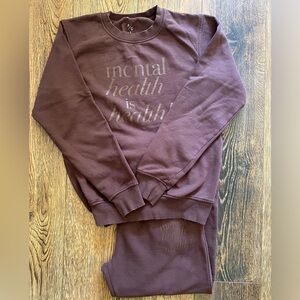 Peace Collective Sweater and Sweat Pants Set